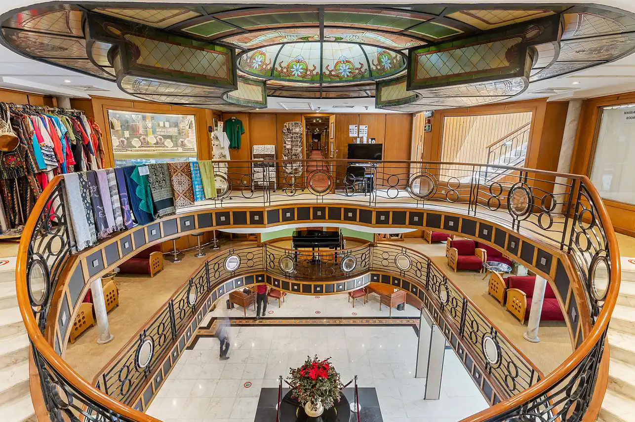 Lobby of the MS Monaco Nile Cruise Nile cruise